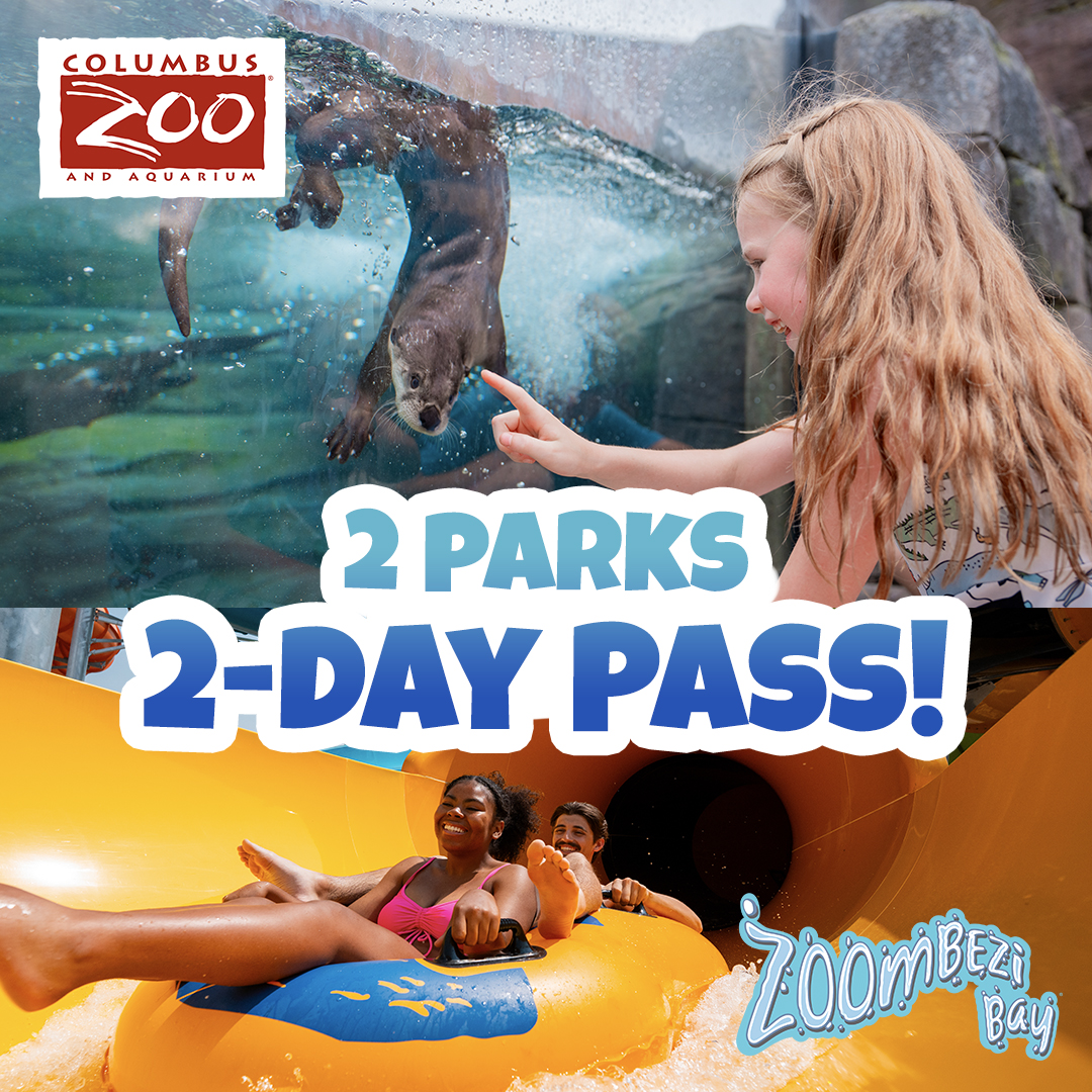Graphic for Zoombezi Bay and Columbus Zoo 2-Day Combo Ticket Pass