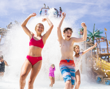 children at waterpark