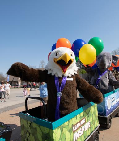Zoo Character Ambassador Train on Earth Day